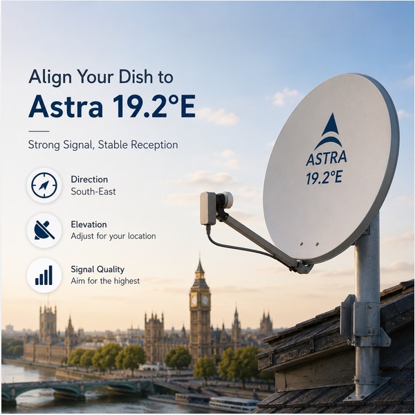 The Correct Way to Align a Satellite Dish to Astra 19.2°E in Britain for a Strong and Stable Signal