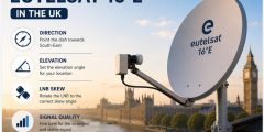 How to Align a Satellite Dish to Eutelsat 16°E in the UK