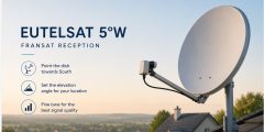 How to Align a Satellite Dish to Eutelsat 5°W in France for FRANSAT Reception