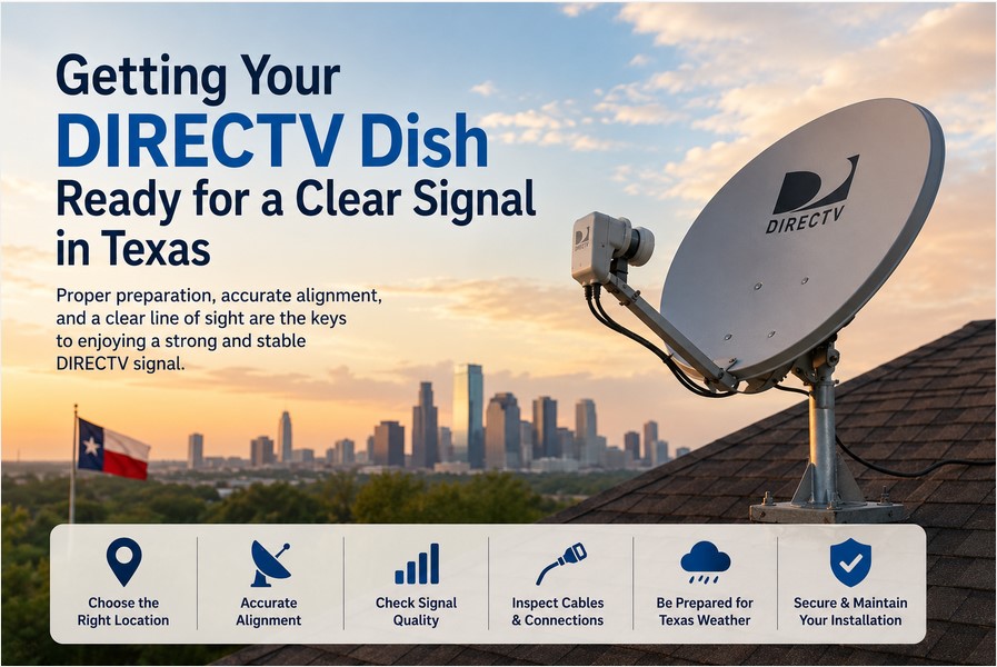 Getting Your DIRECTV Dish Ready for a Clear Signal in Texas