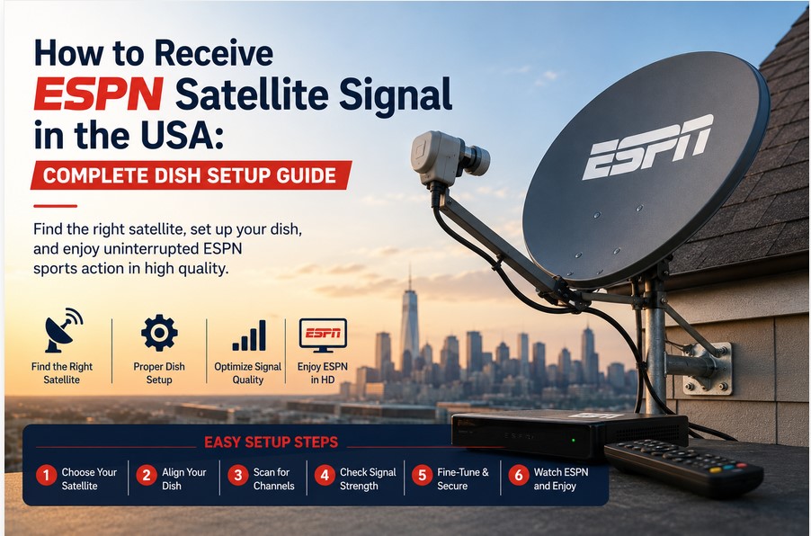 How to Receive ESPN Satellite Signal in the USA
